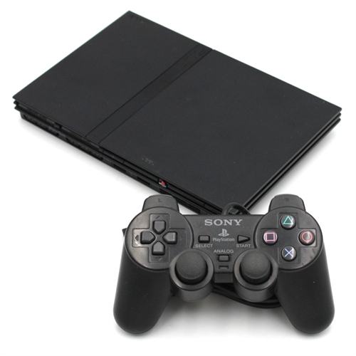 Playstation 2 - Slim - Black - Original Box - Console - SCPH-70004 - SNR AC4599146 (B Grade) (Used)